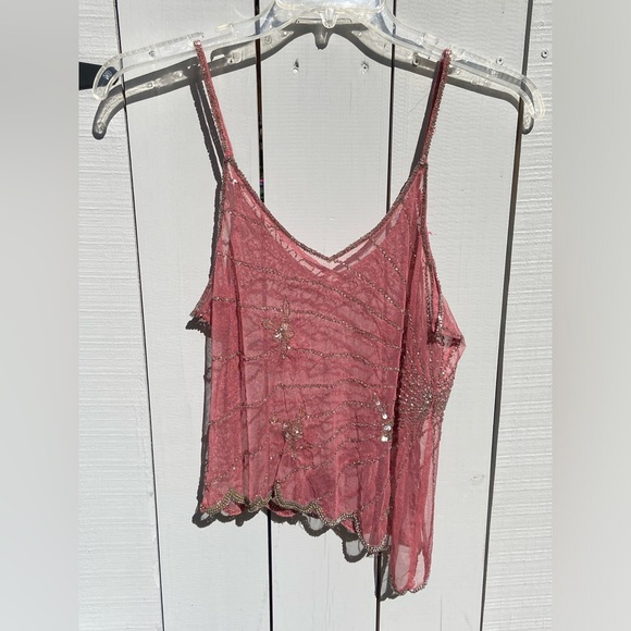 Handmade Y2K Beaded Butterfly Top - Picture 2 of 8